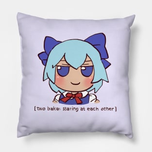 I draw cirno fumo plush but we are all baka / funny touhou meme Pillow