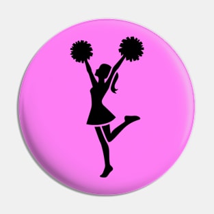 Cheerleader Silhouette Pin