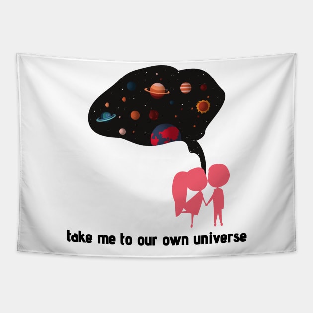 universe lovers Tapestry by Serotonin