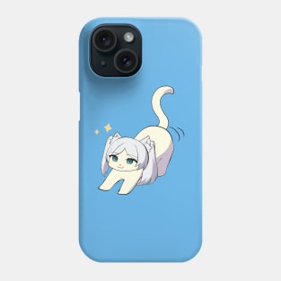 Kawaii Cat Frieren Phone Case