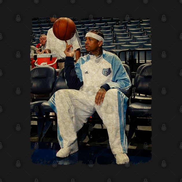 Allen Iverson with The Memphis Grizzlies by Wendyshopart