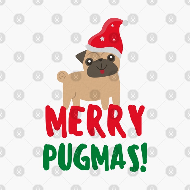 Merry Pugmas - Funny Pug Christmas by applebubble