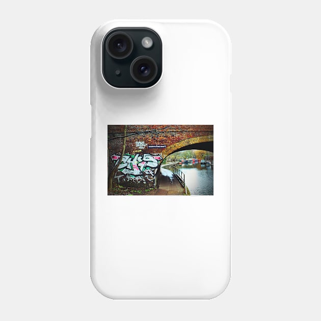 Graffiti Street Art Regent's Canal Camden London Phone Case by AndyEvansPhotos