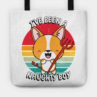 ive been a naughty boy - corgi Tote