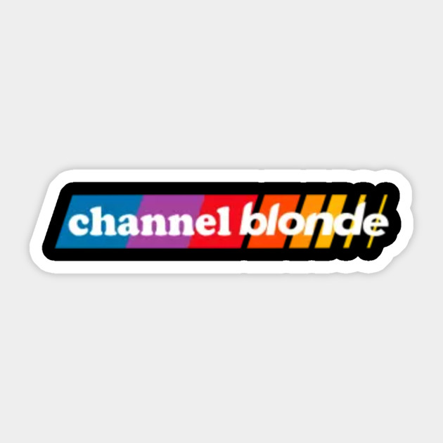Frank Ocean Channel Blonde Frank Ocean Sticker Teepublic