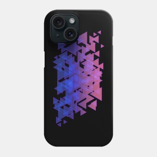 Random triangles overlap design Phone Case