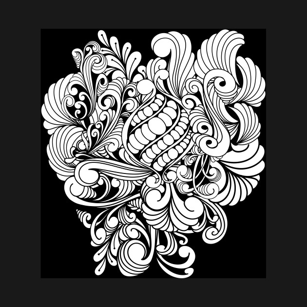 Elegant zentangle design by Nicky2342