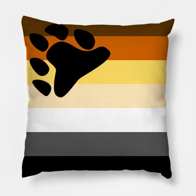 Bear Brotherhood Pride Flag Pillow by sovereign120