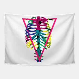 Flowers Skeleton Tapestry