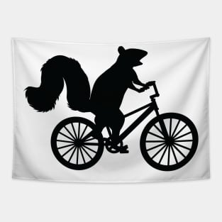 Funny Squirrel on a Bike Graphic - For Squirrel Lovers Tapestry