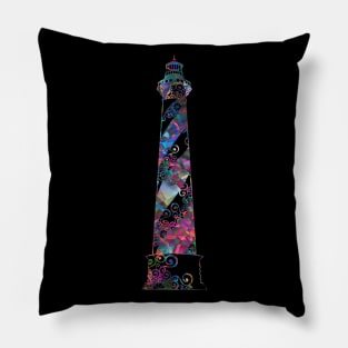 Lighthouse Mandala Magical Color Light Art Pillow