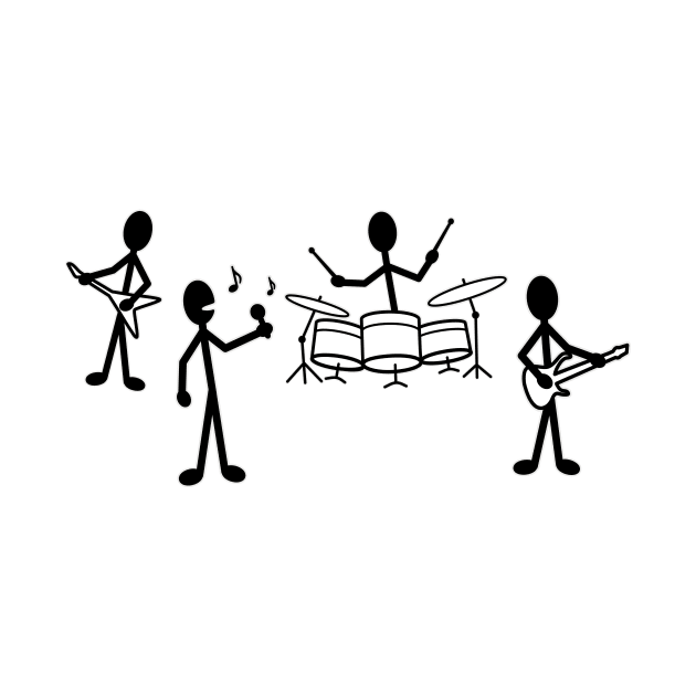 Rock Band Stick Figure by WarriorWoman