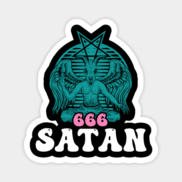 Pastel Goth Satan Soft Goth Aesthetic Baphomet - Made By Satan - Magnet |  TeePublic