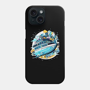 Arty Cruise Boat Spaceship Captain Phone Case