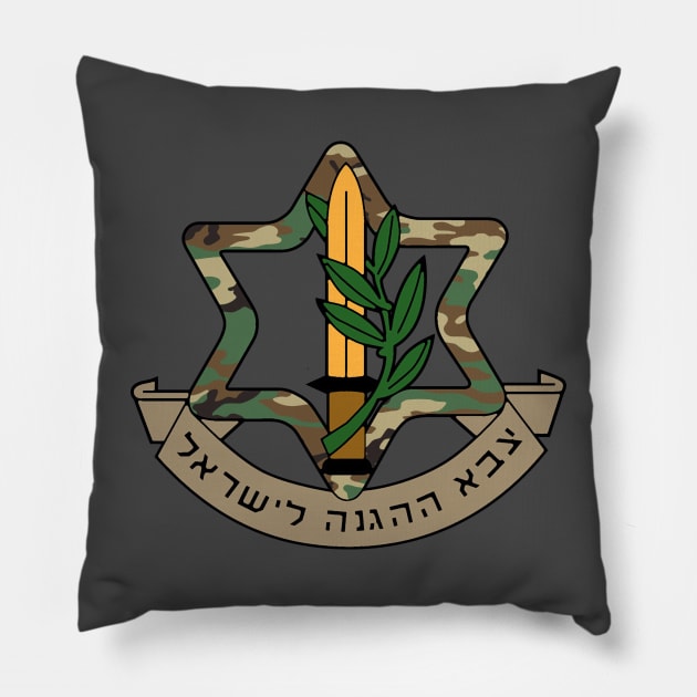 IDF Israel Defense Force Insignia Pillow by EphemeraKiosk