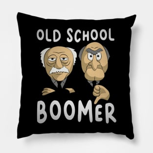 Back To Old School Funny Tee Boomer Pillow