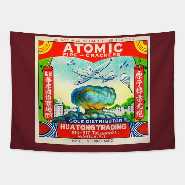 Atomic Vintage Hong Kong Firecrackers Tapestry by chilangopride