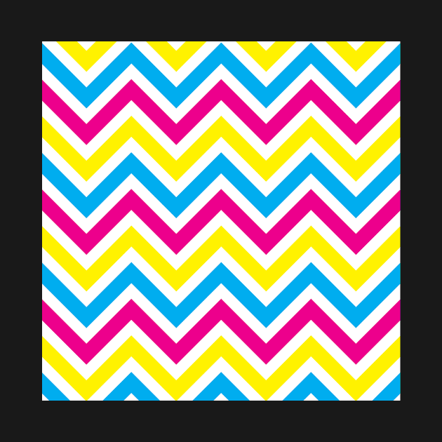 Yellow, Pink, & Blue Stripes by StripePatterns