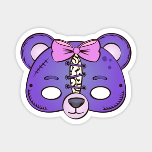 Scary Purple Bear Magnet