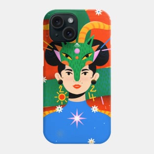 2024 Year of the Dragon illustration Phone Case