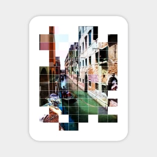 Blocked away in Venice Print Magnet