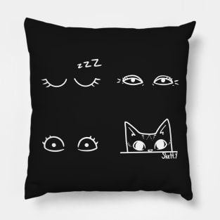 Waking Up With Cats 2 Pillow