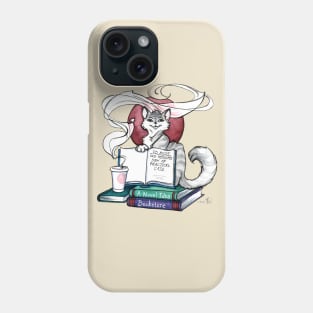Book Club Kitty Phone Case