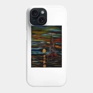 Sailing at sunset. Phone Case