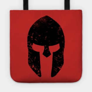 Distressed Spartan Helmet Tote