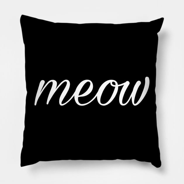 Meow Pillow by Mishi