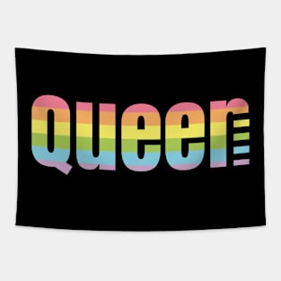 Gay lgbtq trans queer pride Parade rainbow gift Tapestry