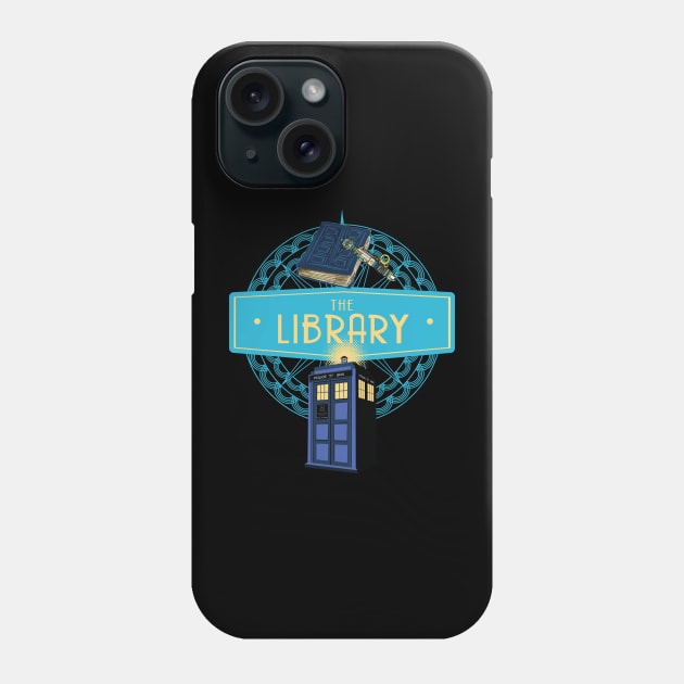 SILENCE IN THE LIBRARY Phone Case by KARMADESIGNER T-SHIRT SHOP