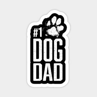 #1 Dog Dad - Number One Dog Lover Gift Magnet