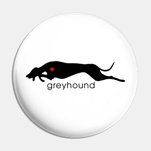 Running greyhound Pin