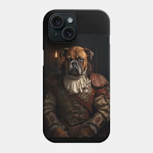 Robust Brindle Boxer - Medieval German Baron Phone Case