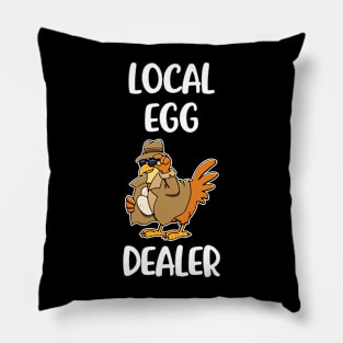 Local Egg Dealer Funny Chicken Gift Pillow