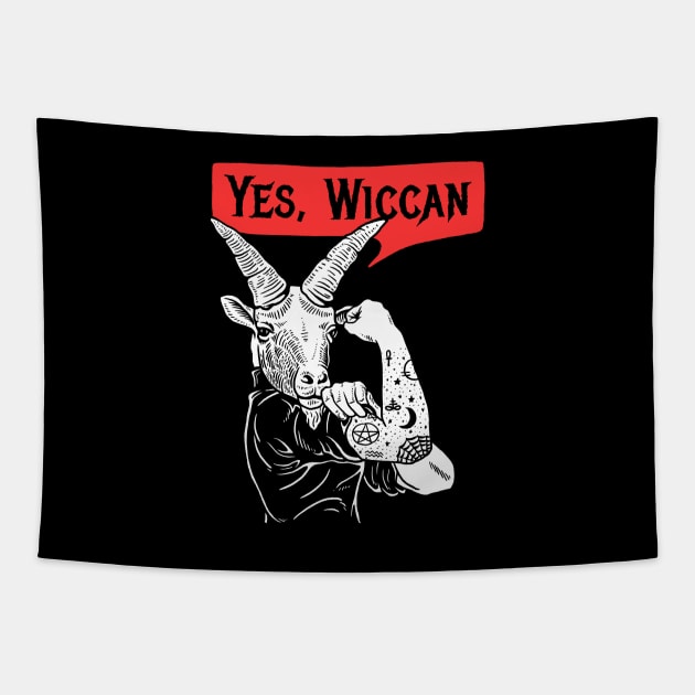 Yes Wiccan Tapestry by dumbshirts