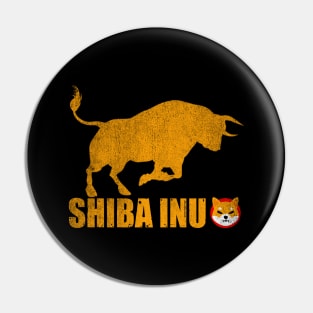 Bull Market Shiba Inu Coin Crypto Shib Army Hodl Hodler Men Kids Cryptocurrency Lovers Pin