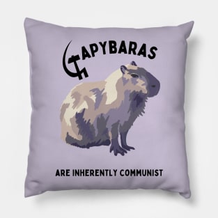 Capybaras Are Inherently Communist Pillow