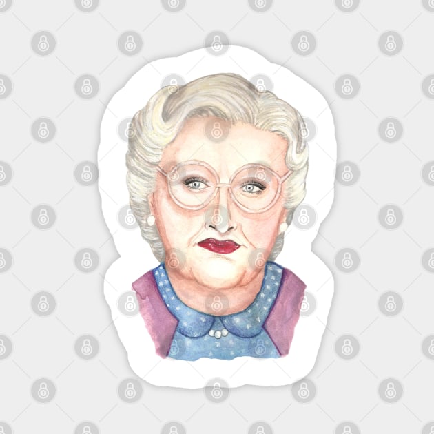 Mrs. Doubtfire Magnet by jamesmbrooker