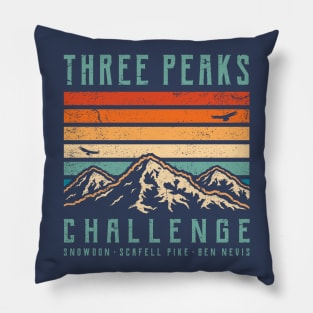 3 Peaks Challenge - Retro Pillow