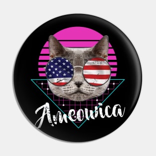 Ameowica Cat Sunglasses triangle Pin