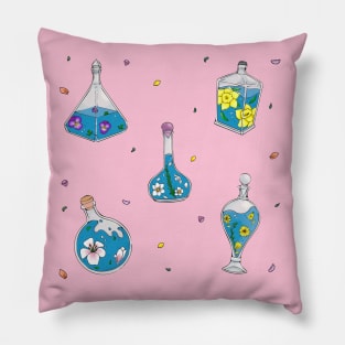 Flower Bottles Pillow