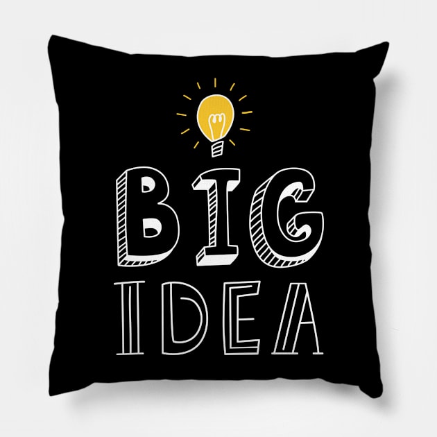 Big idea Pillow by Olya Yatsenko