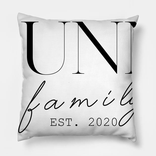 Bunn Family EST. 2020, Surname, Bunn Pillow by ProvidenciaryArtist