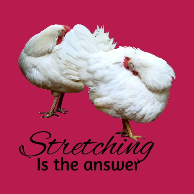 Hens stretching by GribouilleTherapie