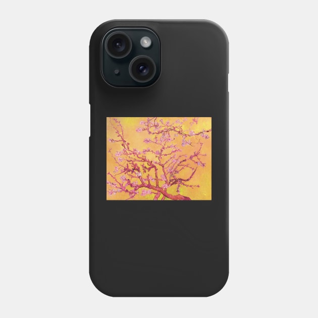 Van gogh almond blossom yellow Phone Case by BarcelonaLights