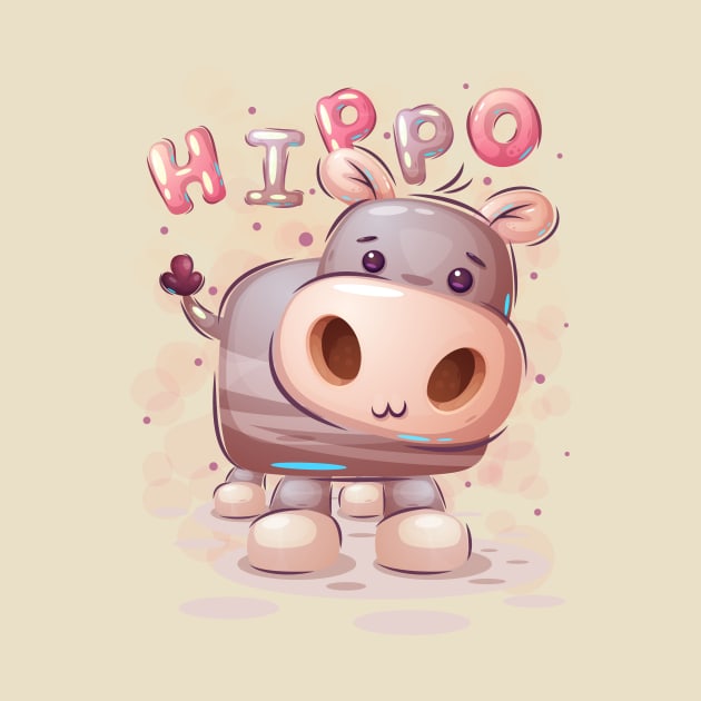 Sweet Baby Hippopotamus by KOTOdesign