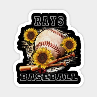 Awesome Baseball Name Rays Proud Team Flowers Magnet