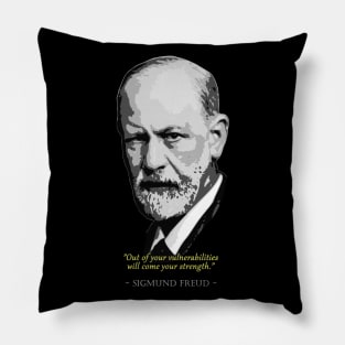 Sigmund Freud Quote Pillow